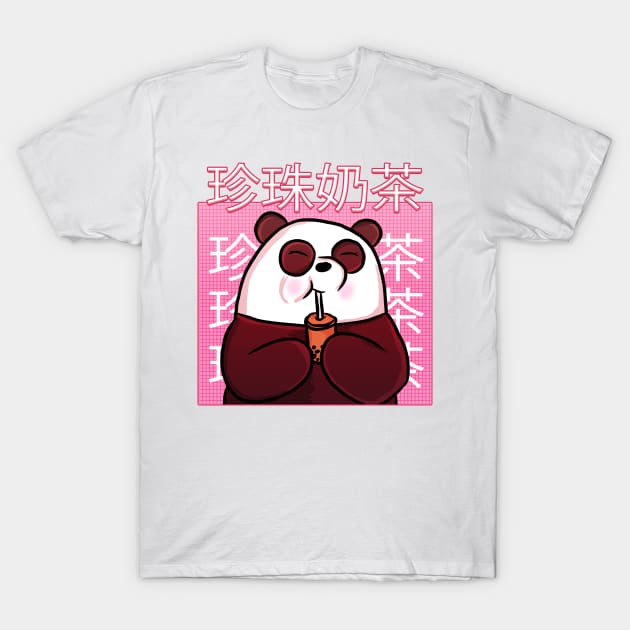 Pearl Milk Tea T-Shirt by RoserinArt